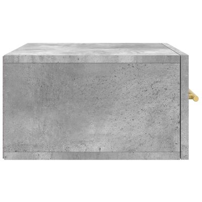 vidaXL Zidni noćni ormarić Siva betona 35 x 35 x 20 cm