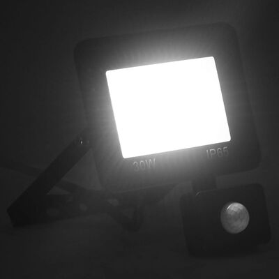 vidaXL LED reflektor sa senzorom 30 W hladni bijeli