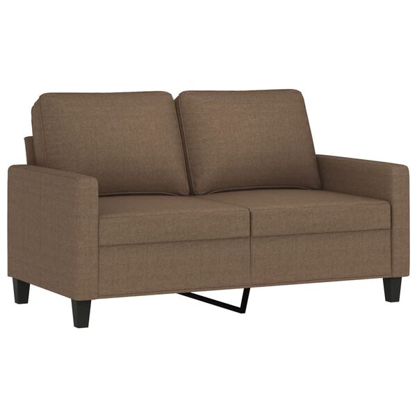 vidaXL 2-dijelni set sofa s jastucima smeđi od tkanine