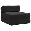 vidaXL Sofa na razvlačenje Crna 60 x 70 x 41 cm Tkanina