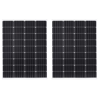 vidaXL Solarne ploče monokristalne 2 kom 100 W od aluminija i stakla