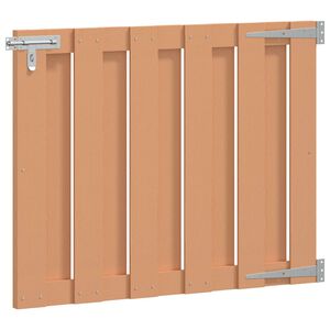 vidaXL Vrtna vrata 100 x 80 cm WPC i aluminij Smeđa