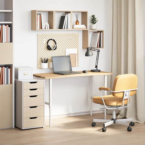 vidaXL Ploča za radni stol 120x60x2,5cm netretirane masivne hrastovine