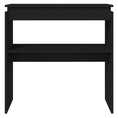 vidaXL Konzolni stol crni 80 x 30 x 80 cm od iverice