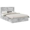 vidaXL Krevet s od storage s ladicama Betonski sivi 150 x 200 cm