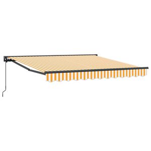 vidaXL Okvir tende Žuta i bijela 300 x 250 cm Poliester s PU premazom