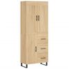 vidaXL Visoka komoda hrasta sonome 69,5x34x180cm od konstruiranog drva