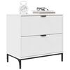 vidaXL Noćni ormarić Bijelo 63.5 x 36 x 61 cm Konstruirano drvo
