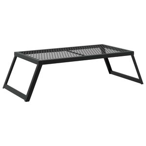vidaXL Sklopivi kamperski ro&scaron;tilj 58 x 31 x 2 cm Čelična legura Crna