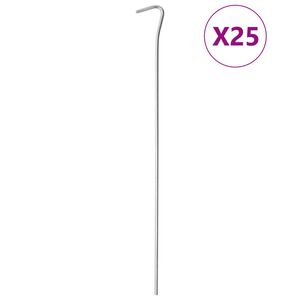 vidaXL Klinovi za &scaron;ator 25 kom 30 cm &Oslash; 4 mm od pocinčanog čelika