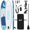 vidaXL Naflopni SUP HYDROS 366 x 81 x 15 cm Tirkizna za