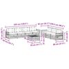 vidaXL Set vanjskih sofa s jastukom 8 pcs Prirodna i krem