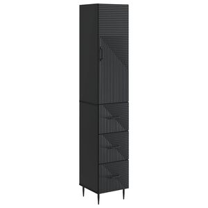 vidaXL Set ormara 2 kom. 33 x 34,5 x 90 cm Konstruirano drvo Crna