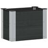 vidaXL Povi&scaron;ena vrtna gredica Crna 50 x 30 x 36 cm alu.