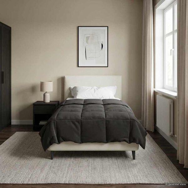 vidaXL Ljetni pokrivač &Scaron;onerisan Antracit 140 x 220 cm Mikrovlakna