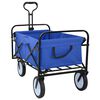 vidaXL Sklopiva ručna kolica Plava 94 x 53 x 99 cm Oxford tkanina