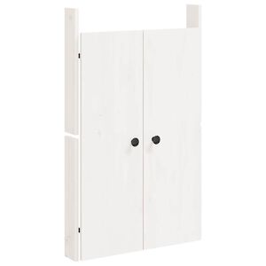 vidaXL Vanjska kuhinjska vrata MEPPEL Bijela 50x9x82 cm od masivne borovine