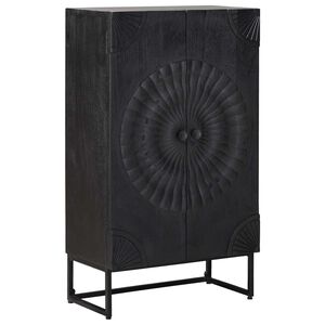 vidaXL Highboard Crna 55 x 30 x 95 cm