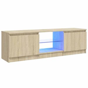 vidaXL TV ormarić s LED svjetlima boja hrasta sonome 120x30x36 cm