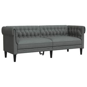 vidaXL Sofa Tamno siva 201,5 x 74,5 x 74,5 cm Poliester
