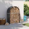 vidaXL Držač za drva antracit 80x45x120 cm pocinčani čelik
