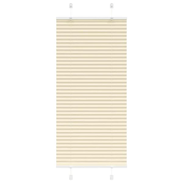 vidaXL Plisirana roleta krem 65x100 cm &scaron;irina tkanine 64,4 cm