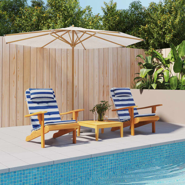 vidaXL Jastuci za stolicu Adirondack 2 kom plavo-bijele pruge tkanina