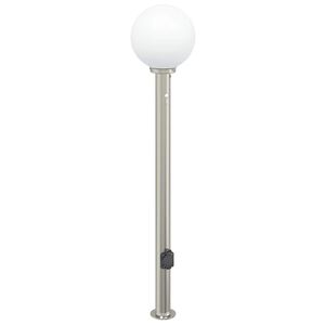 vidaXL Stupić sa senzorom i utičnicom 120 cm nehrđajući čelik IP44