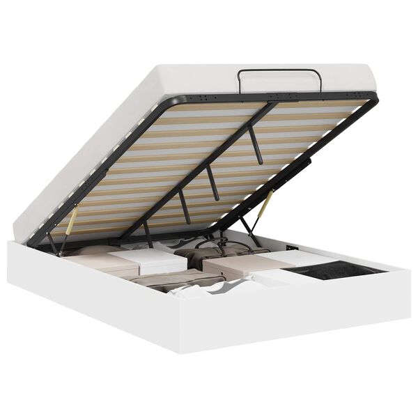 vidaXL Otomanski krevet Bijeli 203 x 140 x 25 cm Konstrukcijsko drvo