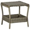 vidaXL Vrtni stol smeđi 45 x 45 x 46,5 cm od poliratana