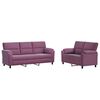 vidaXL Set sofe 2 pcs Ljubičasta Bar&scaron;un