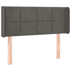 vidaXL Uzglavlje s u&scaron;ima tamnosivo 83x16x78/88 cm bar&scaron;unasto
