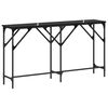 vidaXL Konzolna stolica Crni hrast 140 x 29 x 75 cm Konstruirano drvo