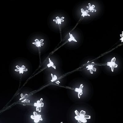 vidaXL Božićno drvce s LED žaruljama u obliku trešnjinog cvijeta 180 cm
