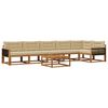 vidaXL Set vanjskih sofa 7 kom. Prirodna i bež