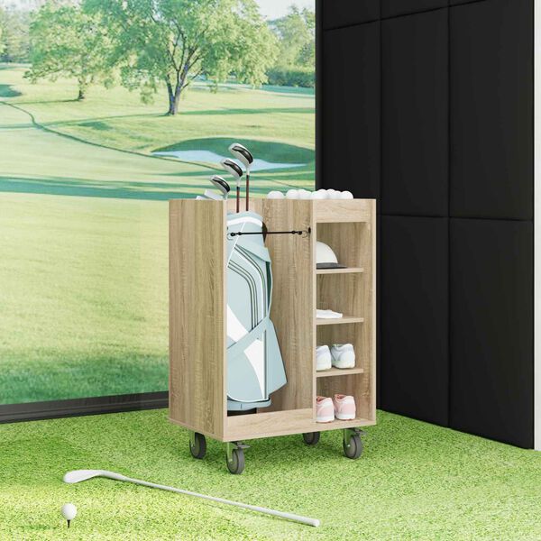 vidaXL Golf ormar s kotačem Jednobojno Sonoma hrast 65 x 45 x 98 cm