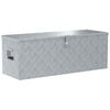 vidaXL Aluminijska kutija 110,5 x 38,5 x 40 cm srebrna