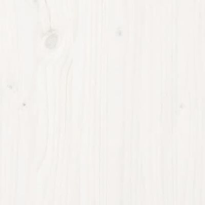 vidaXL Uzglavlje bijelo 106 x 4 x 100 cm od masivne borovine