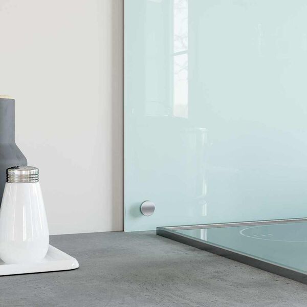 vidaXL Kuhinjska za&scaron;tita od prskanja mliječna 90 x 50 cm kaljeno staklo