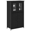 vidaXL Highboard Crni hrast 62 x 32 x 106,5 cm Konstruirano drvo