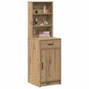 vidaXL Highboard Umjetnički hrast 41 x 40 x 135 cm Konstruirano drvo