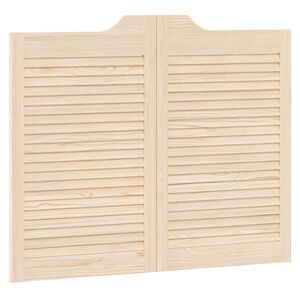 vidaXL Vrata na rasklapanje 80 x 50 cm Masivna borovina Prirodna
