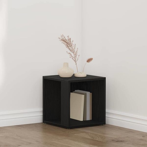 vidaXL Kutne police Crni hrast 33 x 33 x 34,5 cm Konstruirano drvo