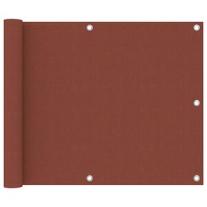 vidaXL Balkonski zastor terakota 75 x 500 cm od tkanine Oxford