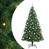 vidaXL Umjetno božićno drvce Zelena 210 cm PVC i Čelik i Plastika