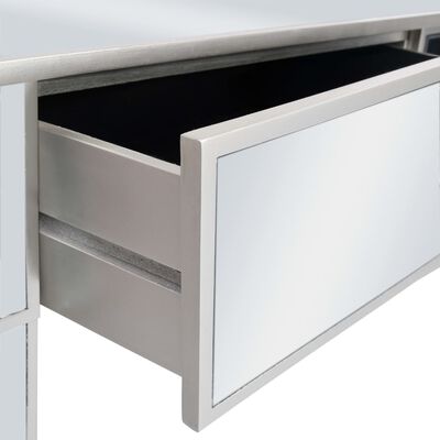 vidaXL Zrcalni konzolni stol od MDF-a i stakla 106,5 x 38 x 76,5 cm