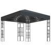 vidaXL Sjenica s LED svjetlosnim trakama 3 x 3 m antracit