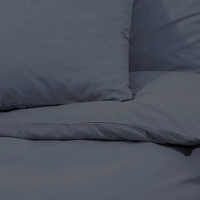 vidaXL Set posteljine za poplun bijelo-smeđi 260 x 240 cm pamučni