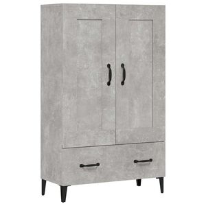 vidaXL Visoka komoda siva boja betona 70x31x115 cm konstruirano drvo