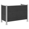 vidaXL Ograda za kante za smeće Siva 161 x 85 x 115 cm Aluminij i WPC